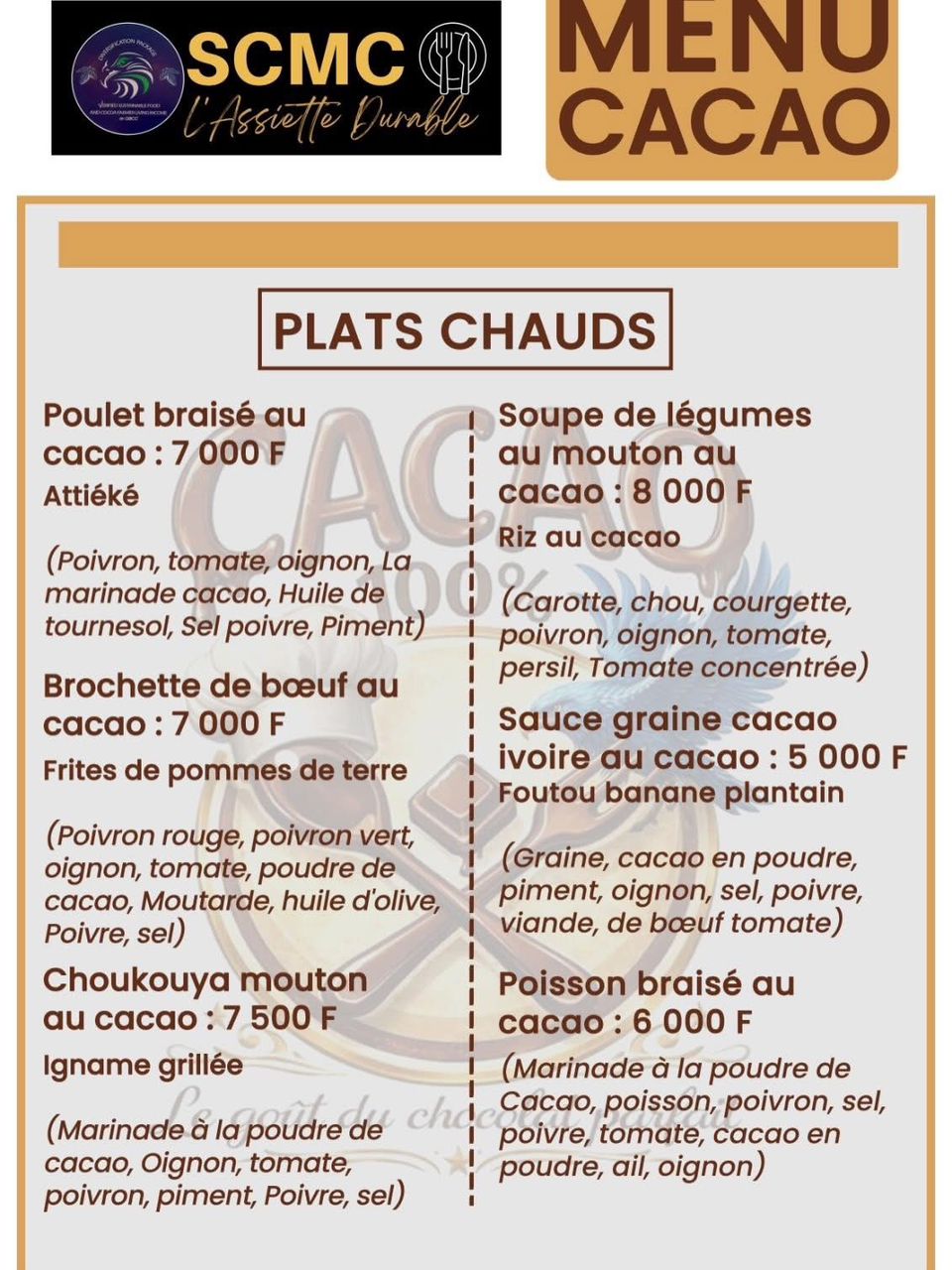 Pr&eacute;sentation Assiette Durable